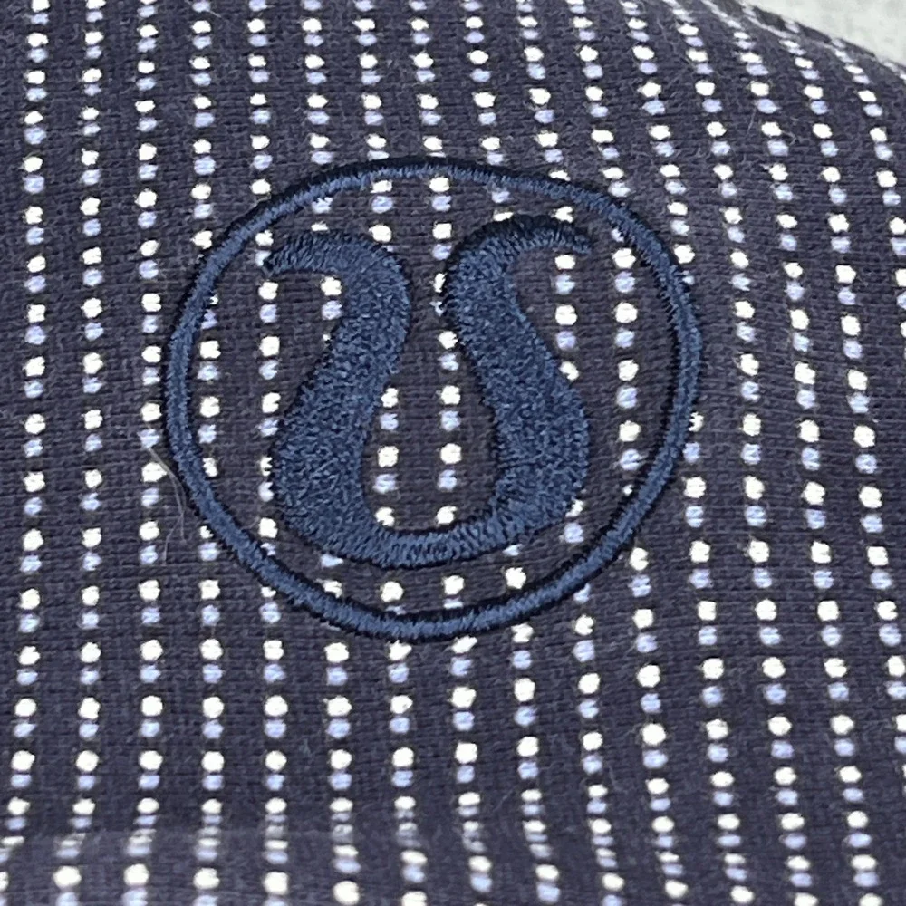 Lululemon Scuba Hoodie III Womens 6 Naval Blue Double Dot Full Zip Jacket W4IC8S